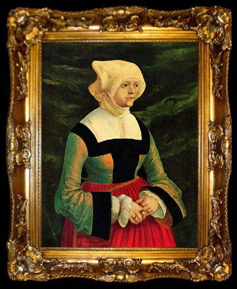 framed  Albrecht Altdorfer Portrat einer Frau, ta009-2